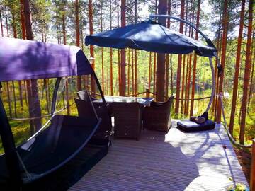 Фото номера Коттедж с сауной Дома для отпуска Kettu Holl Cottage г. Тайпалсаари 141