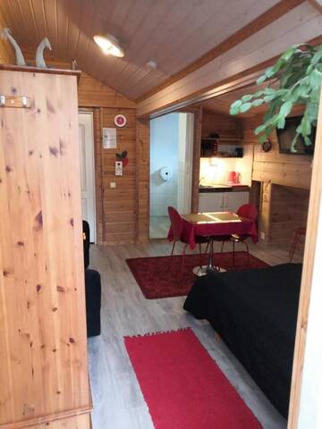 Фото номера Двухместный номер с 1 кроватью Отели типа «постель и завтрак» B&amp;B Mansikka г. Тайпалсаари 6
